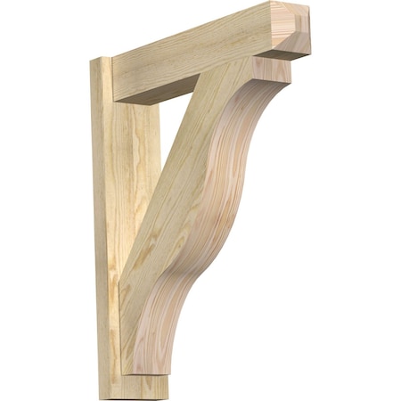 Ekena Millwork Funston Rough Sawn Craftsman Outlooker, Douglas Fir, 6"W x 26"D x 30"H OUT06X26X30FST04RDF